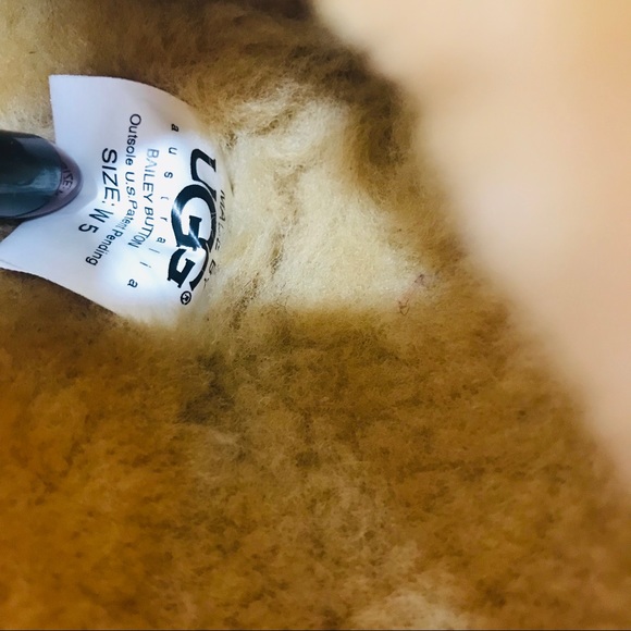 Ugg Bailey Button Triplet Boot Chestnut sz 5 EUC! - Picture 7 of 7